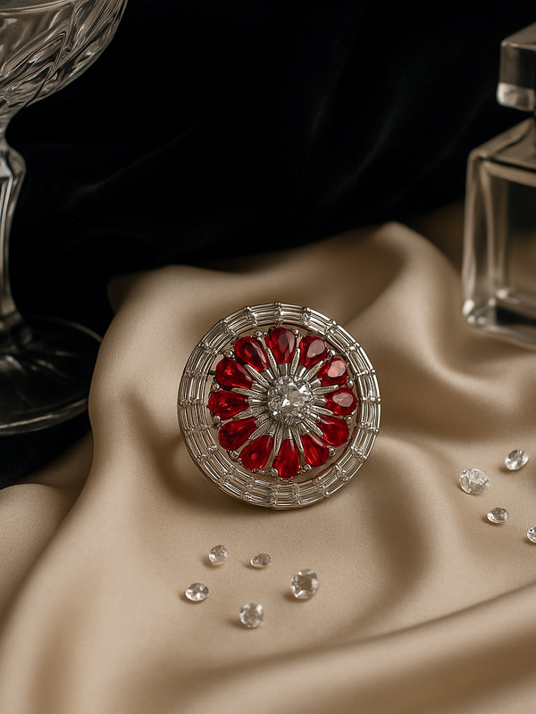 Scarlet Radiance Diamond Ring
