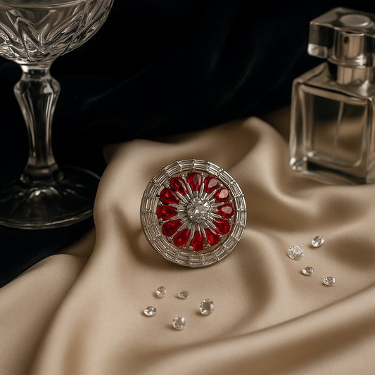 Scarlet Radiance Diamond Ring