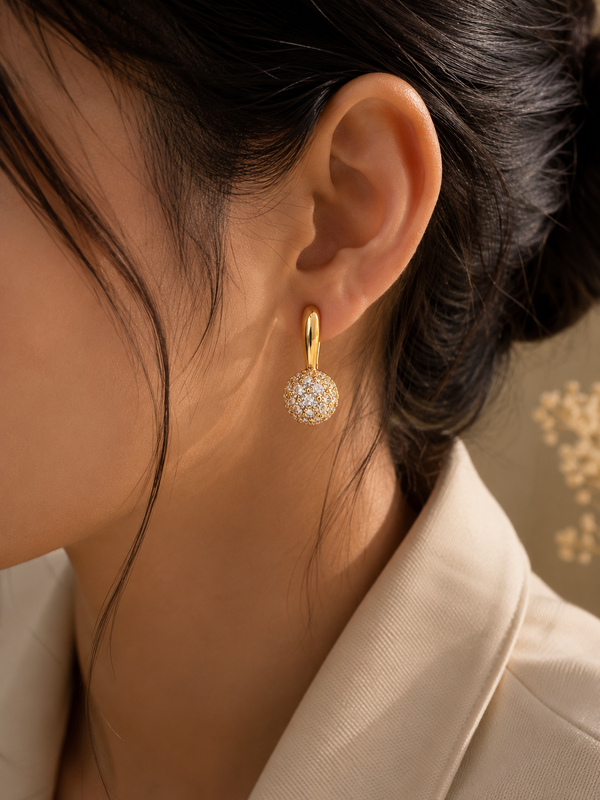 Auréa Pavé Drop Earrings