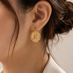Soleil Bloom Hoop Earrings