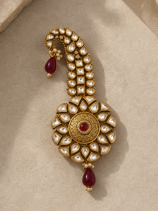 Abeer Ruby Kundan Men’s Kalgi