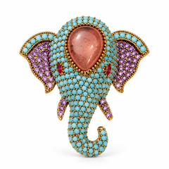 Aira Elephant Brooch