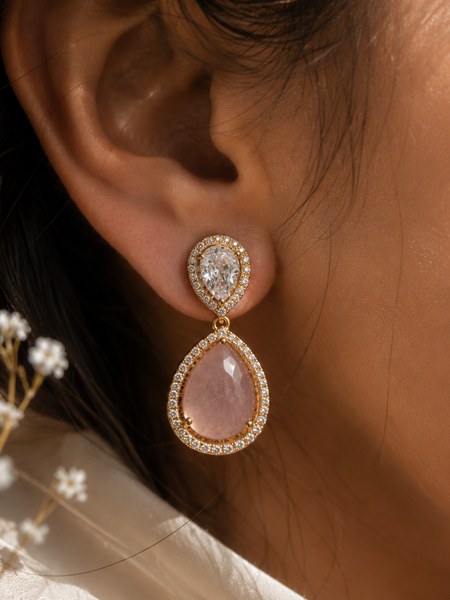 Gulnaar Blush Drop Earrings