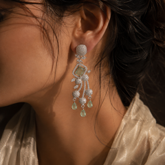 Serena Mint Cascade Earrings