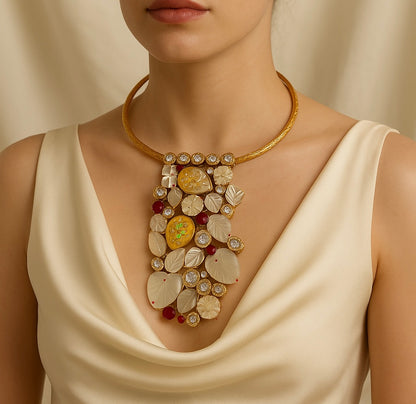 Enchanted Garden Mother of Pearl Necklace Set