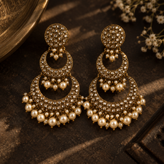 Noor Pearl Chandbali Earrings
