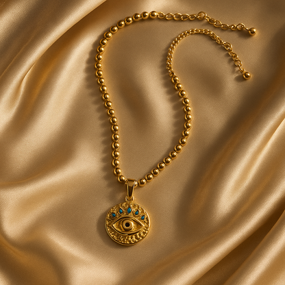 Eternal Protection Evil Eye Pendant Necklace