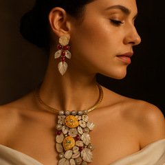 Enchanted Garden Mother of Pearl Necklace Set