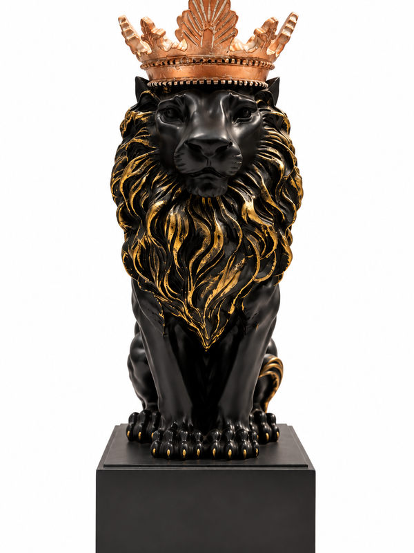 The Maharaja – Crowned Lion Sculpture