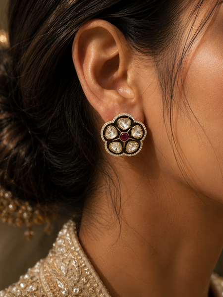 Gulnaar Polki Stud Earrings