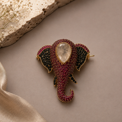 The Rani Elephant Brooch