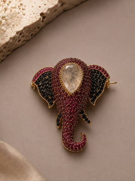 The Rani Elephant Brooch
