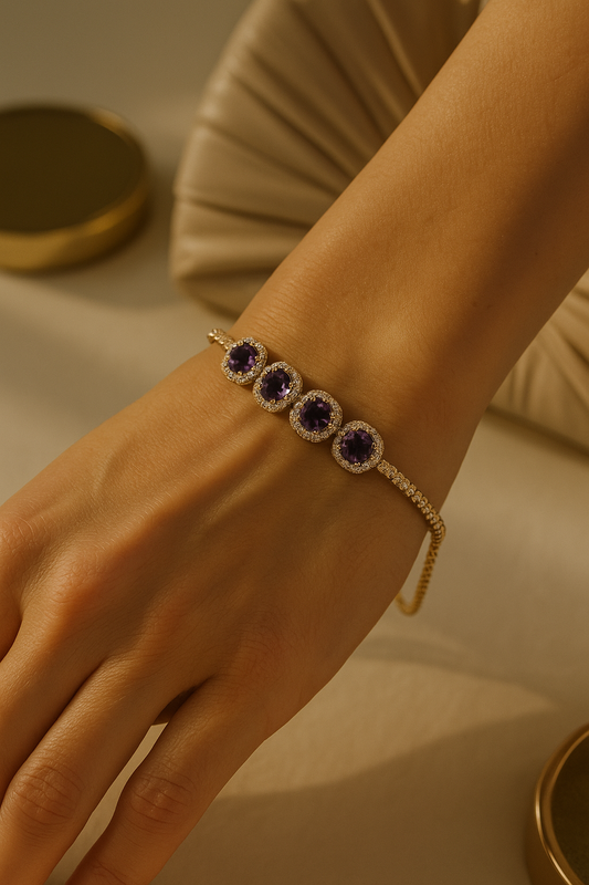 Amara Amethyst Bracelet