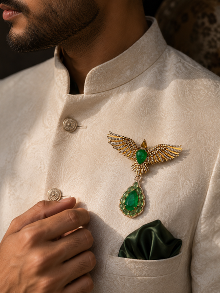 The Emerald Flight Brooch