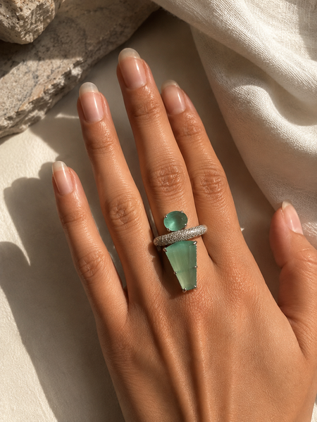 Aurelia Mint Sculptural Ring