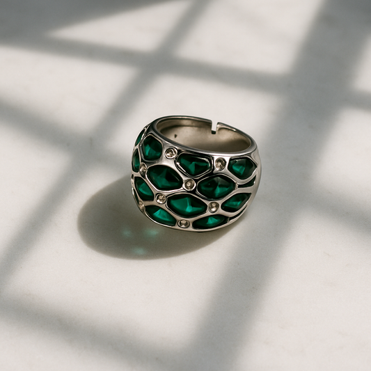 Verdant Luxe Statement Ring