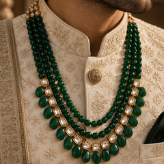 Zareen Emerald Layered Men’s Haar