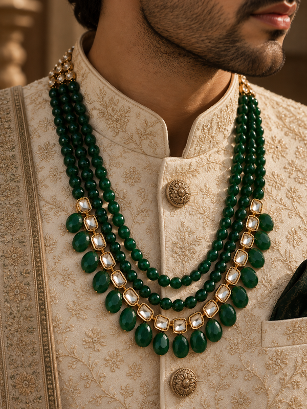 Zareen Emerald Layered Men’s Haar