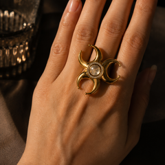 Chandra Shakti Statement Ring