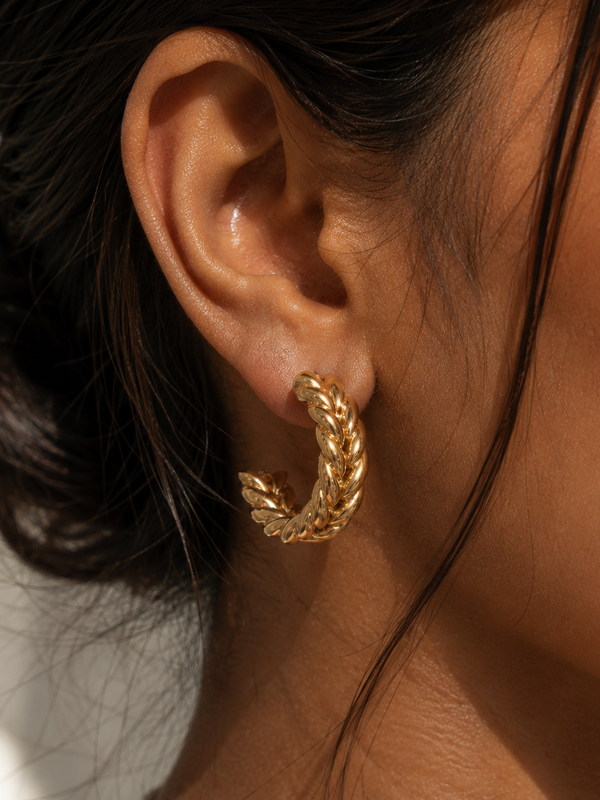 Rope Hoop Earrings
