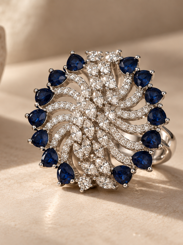 Neel Royale Sapphire Statement Ring