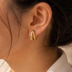 Baguette Huggie Earrings