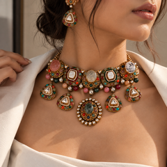 Navrasa Heritage Choker & Earrings Set