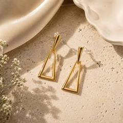 Apex Geometric Drop Earrings