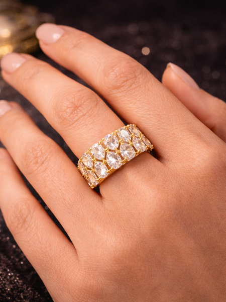 Lumière Crystal Band Ring