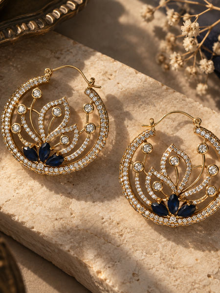 Neelam Lotus Statement Hoops