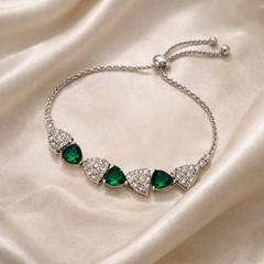 Emerald Heart Bracelet