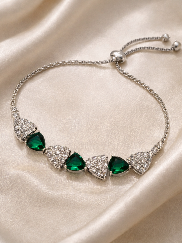 Emerald Heart Bracelet