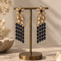 Neelanjali Sapphire Statement Necklace & Earrings Set
