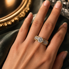 Solitaire Statement Ring