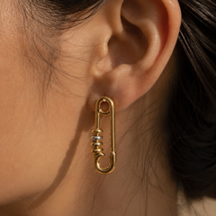 Nova Safety Pin Earrings