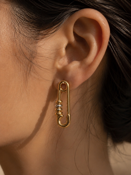 Nova Safety Pin Earrings