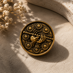 Madhav Bansuri Antique Button Cover