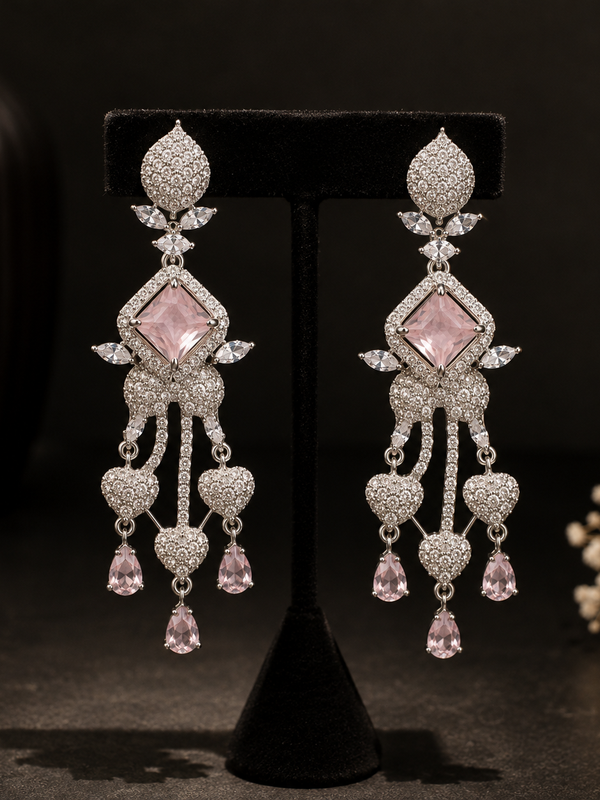 Rosé Royale Statement Earrings