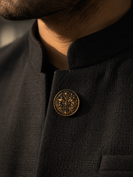 Vanraj Twin Tiger Button Cover