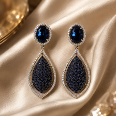 Neelam Midnight Drop Earrings