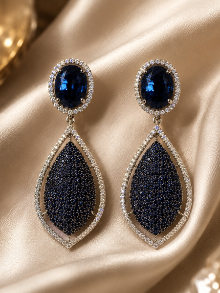 Neelam Midnight Drop Earrings