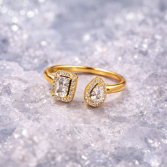 Duo Halo Open Ring