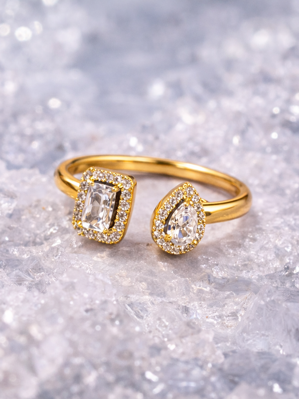Duo Halo Open Ring