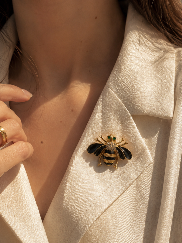 Noir Royale Bee Brooch