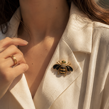 Noir Royale Bee Brooch