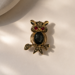 Midnight Owl Brooch