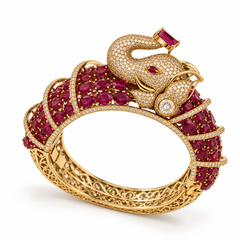 Gajraaj Ruby Royal Elephant Kada