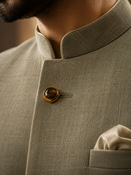 Regent Smoky Quartz Button Cover