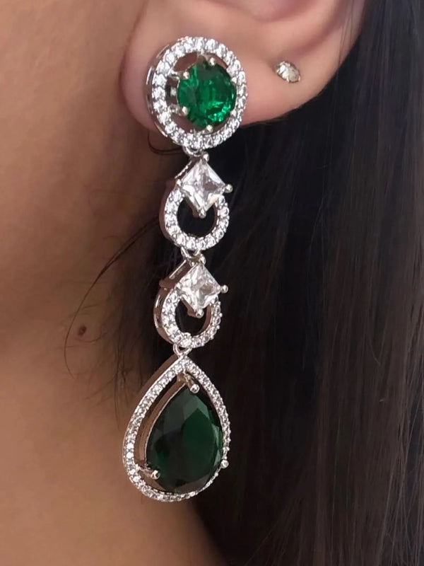 Emerald Empress Diamond Necklace Set