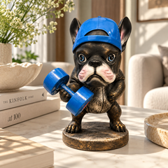 The Gym Bro – Bulldog Sculpture